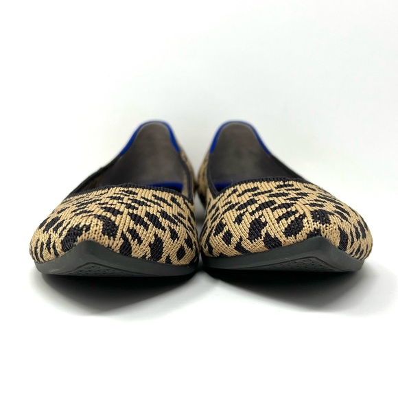 Rothy’s “The Point” Leopard Animal Print Slip On Pointed Toe Flats Size 7.5 - Picture 3 of 9
